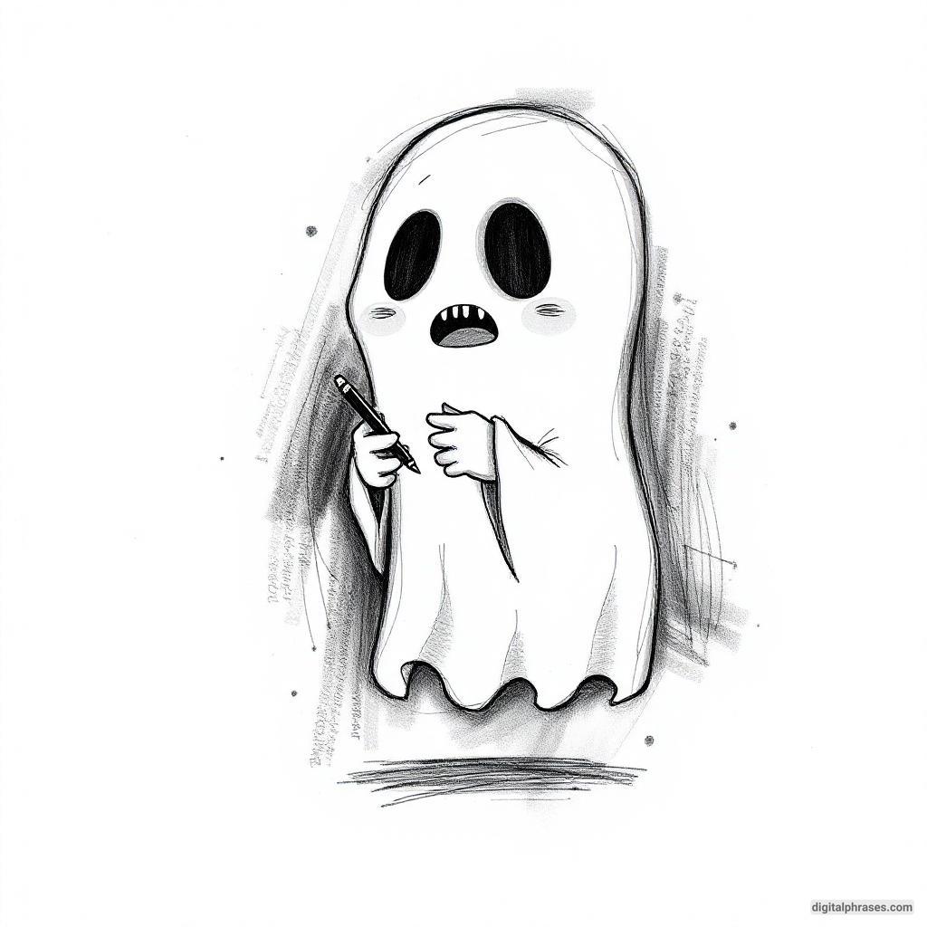 80 Drawing Ideas of Ghosts