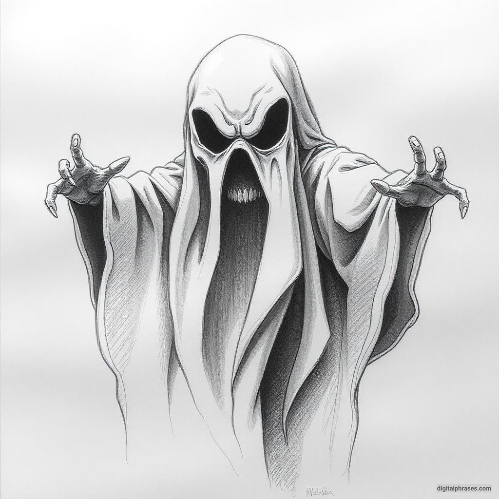 80 Drawing Ideas of Ghosts