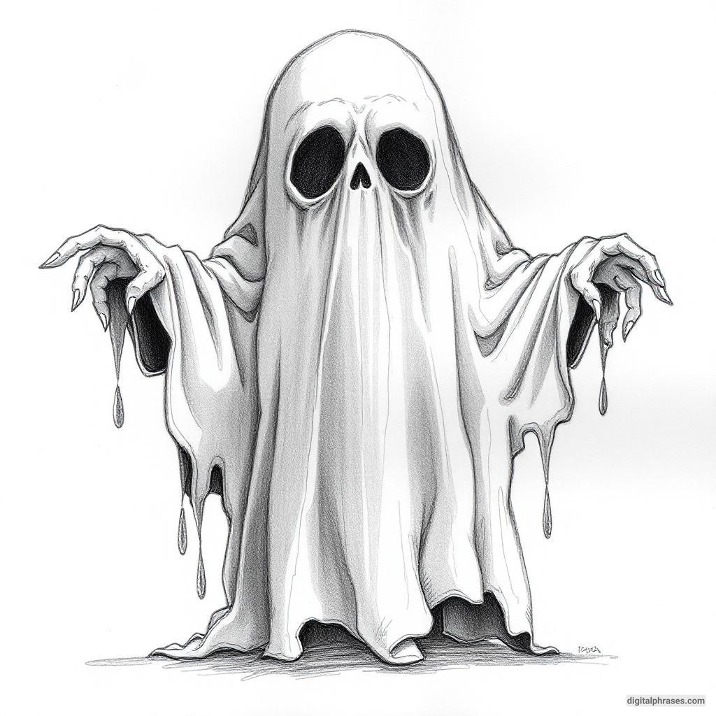 80 Drawing Ideas of Ghosts