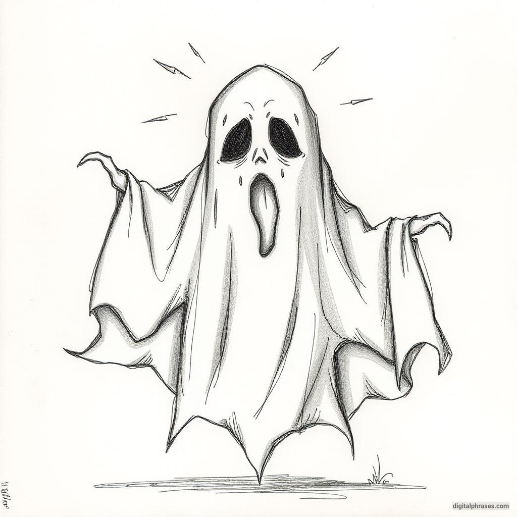 80 Drawing Ideas of Ghosts