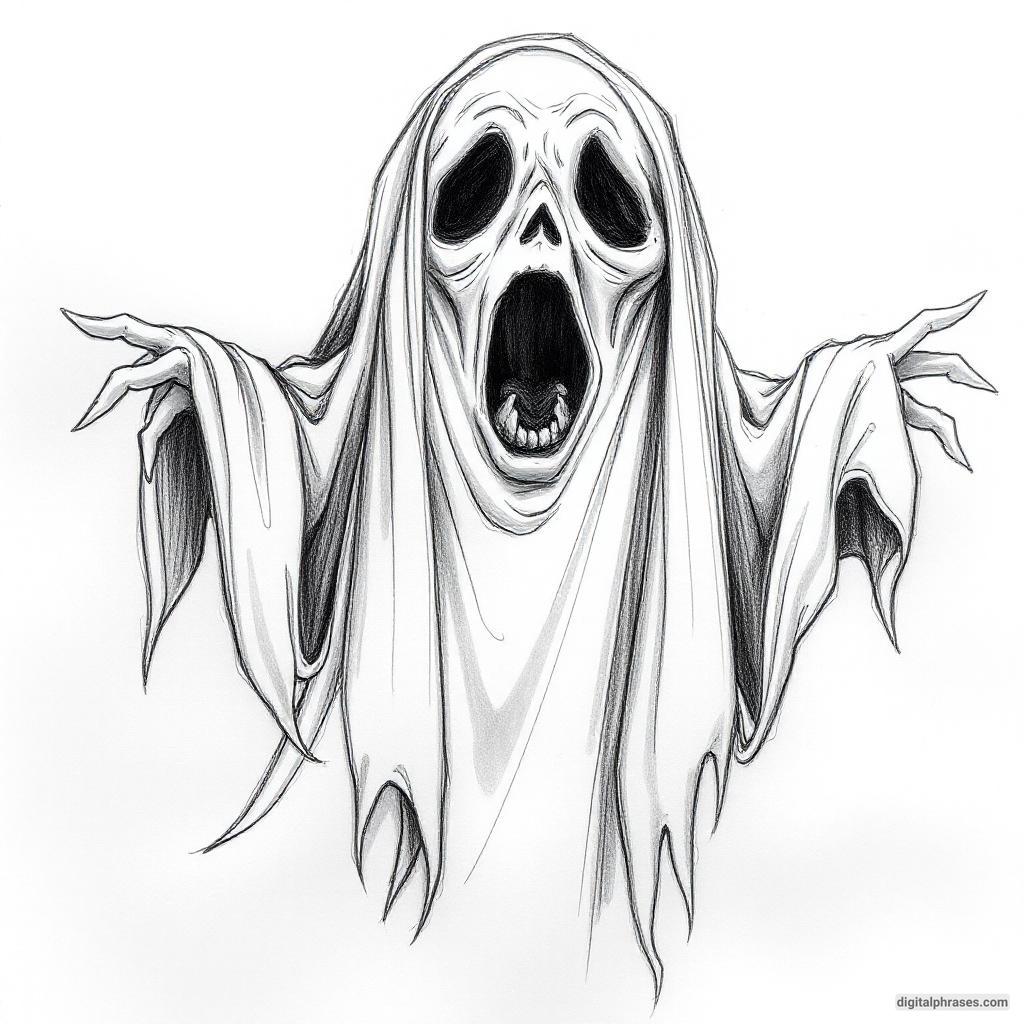 80 Drawing Ideas of Ghosts