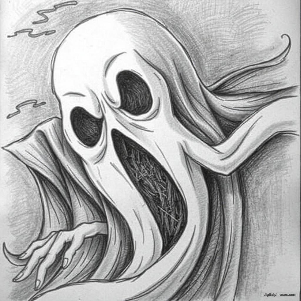 80 Drawing Ideas of Ghosts