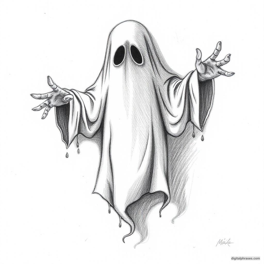 80 Drawing Ideas of Ghosts