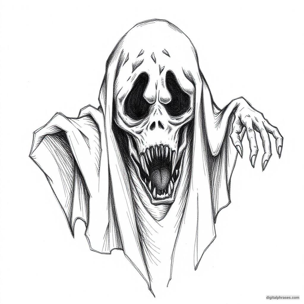 80 Drawing Ideas of Ghosts