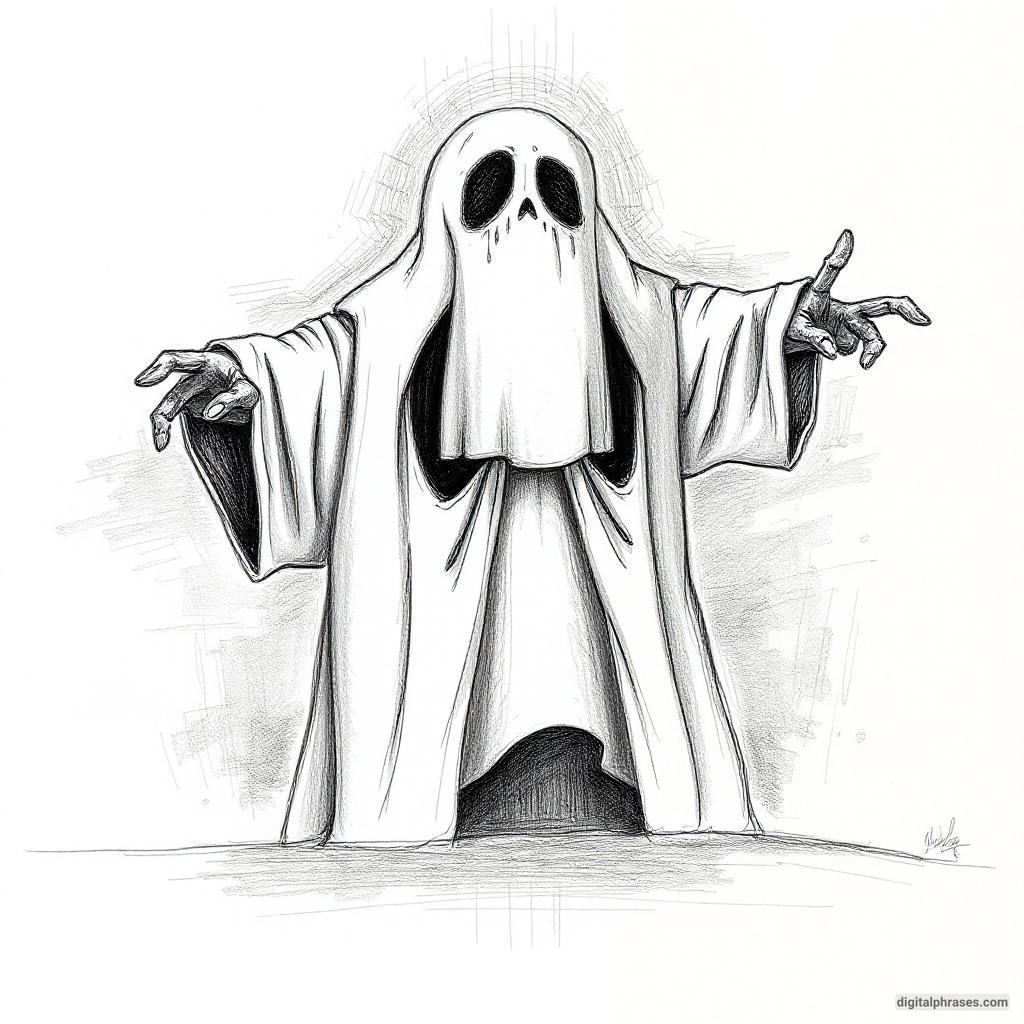 80 Drawing Ideas of Ghosts