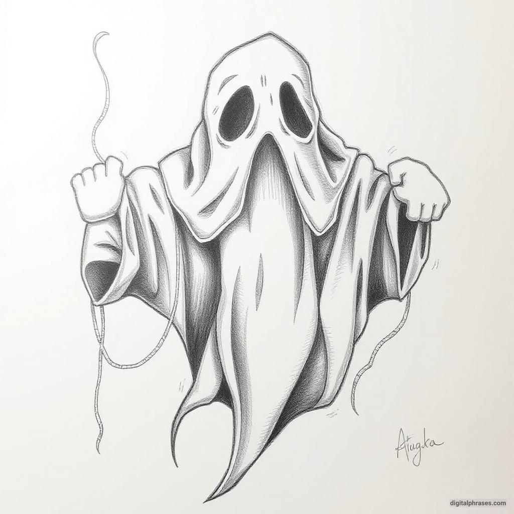 80 Drawing Ideas of Ghosts