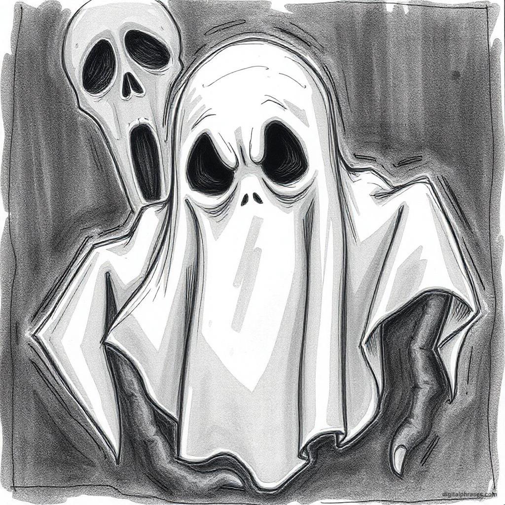 80 Drawing Ideas of Ghosts