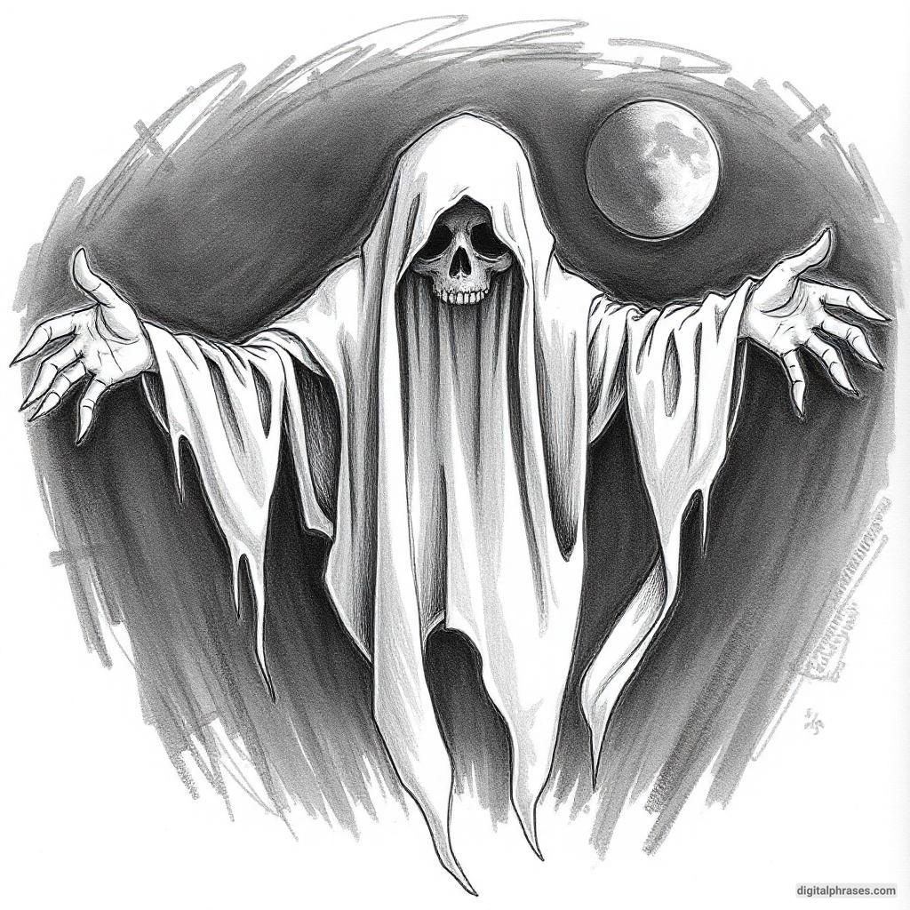 80 Drawing Ideas of Ghosts