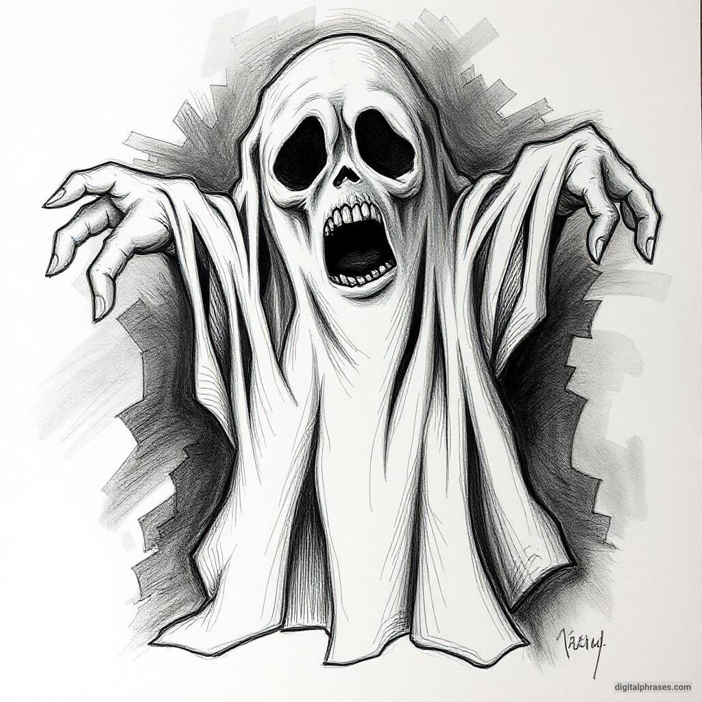 80 Drawing Ideas of Ghosts