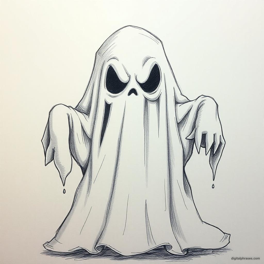 80 Drawing Ideas of Ghosts