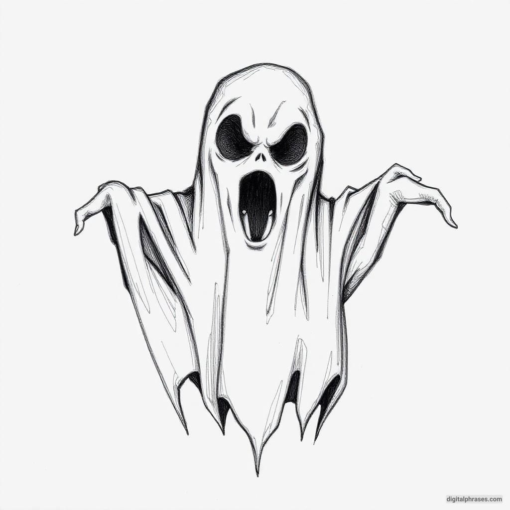 80 Drawing Ideas of Ghosts