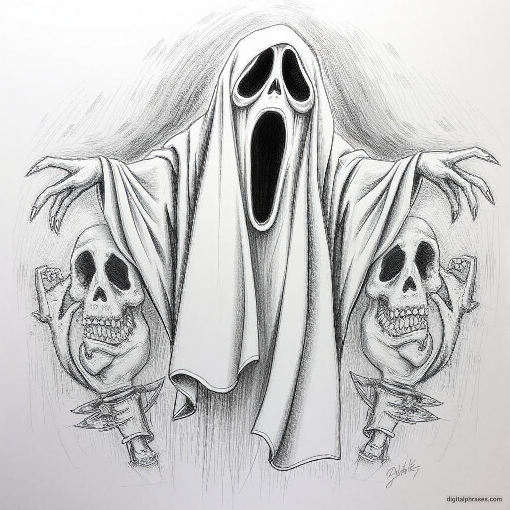 80 Drawing Ideas of Ghosts