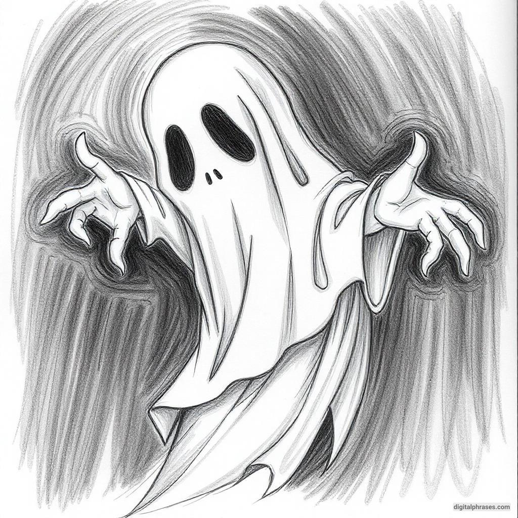 80 Drawing Ideas of Ghosts