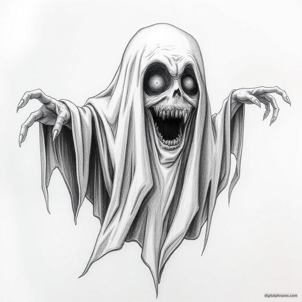 80 Drawing Ideas of Ghosts