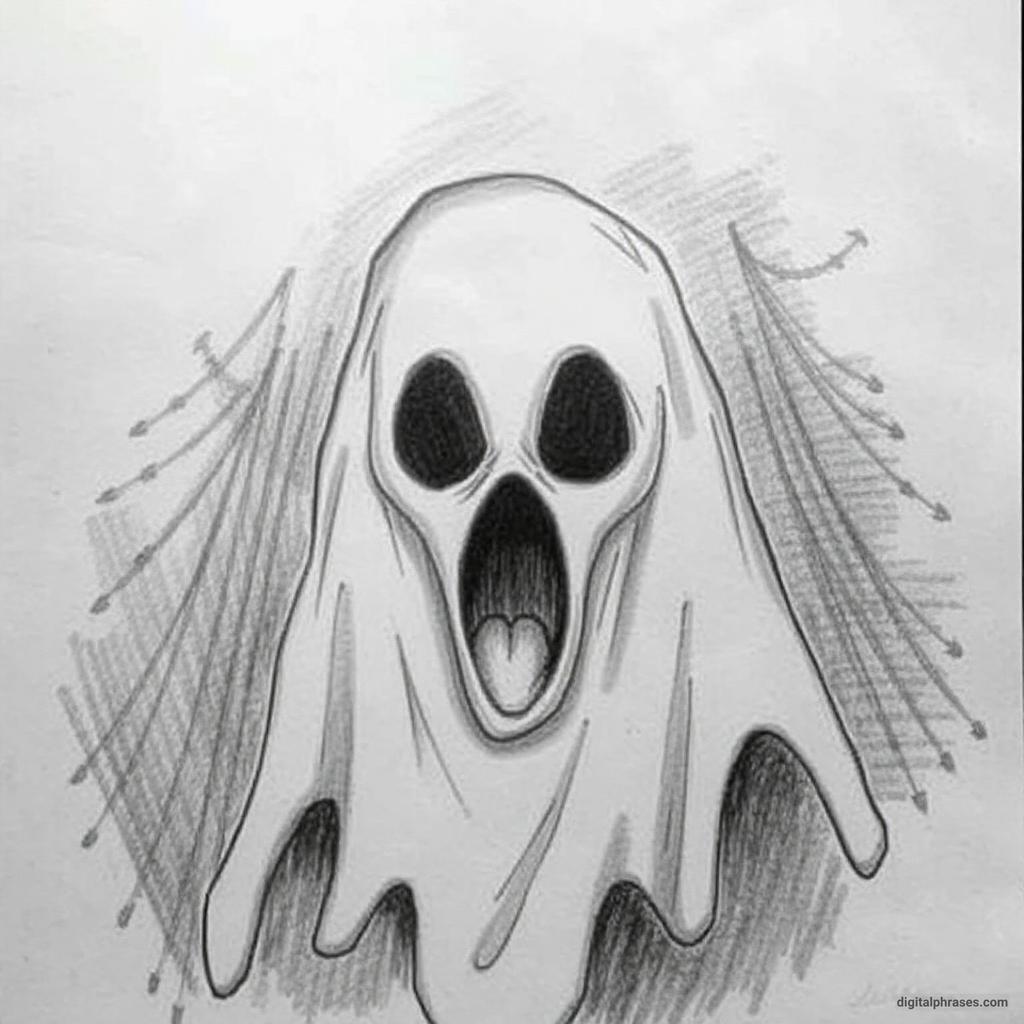 80 Drawing Ideas of Ghosts