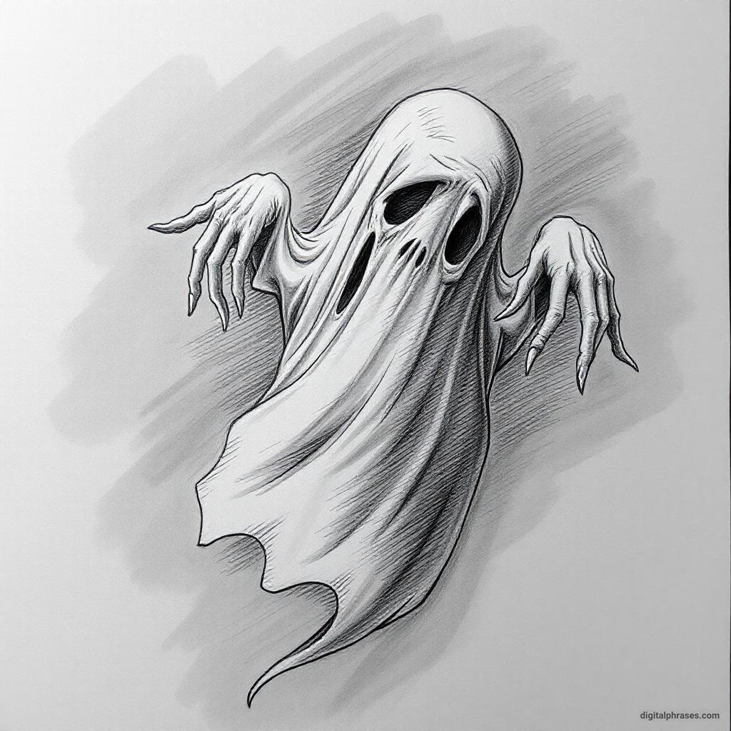 80 Drawing Ideas of Ghosts