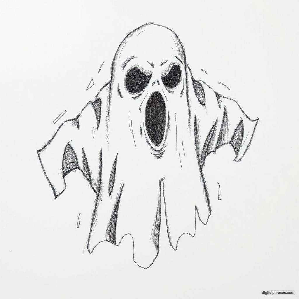 80 Drawing Ideas of Ghosts