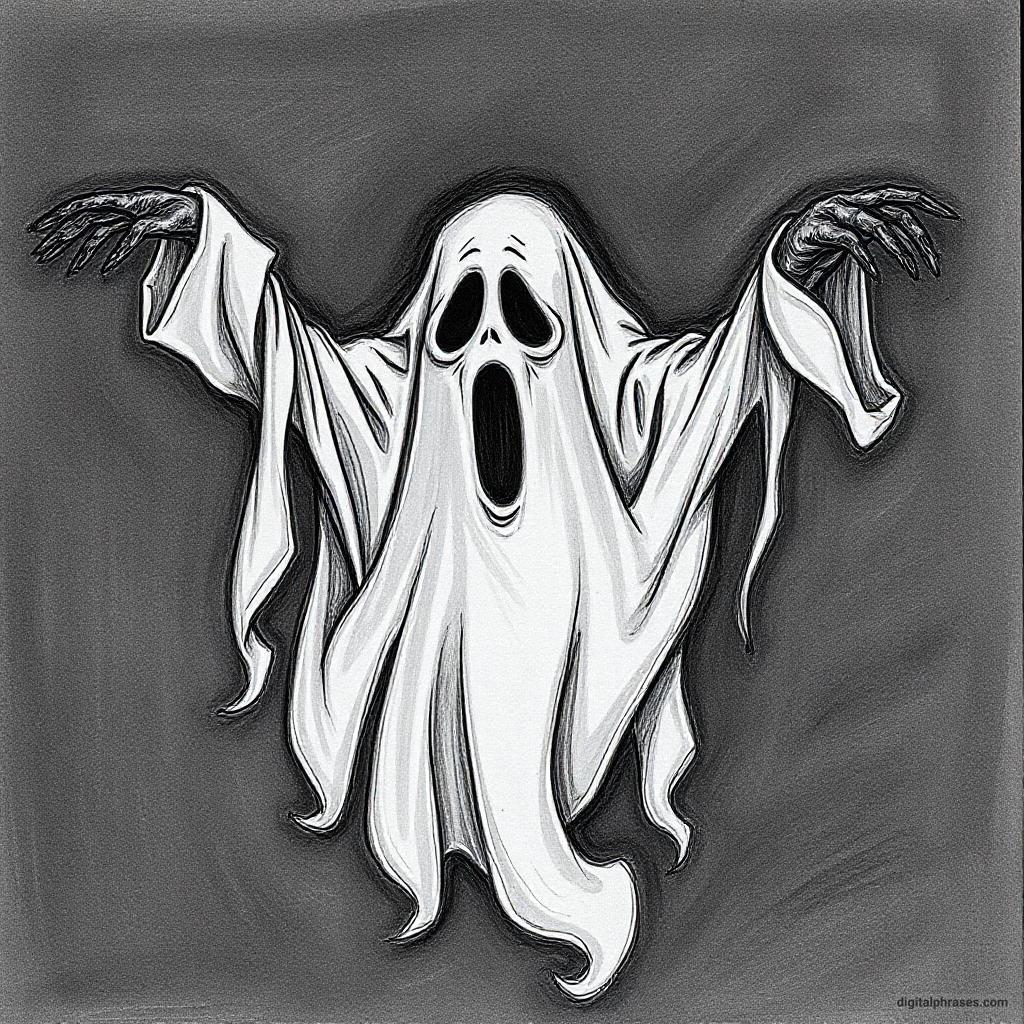 80 Drawing Ideas of Ghosts