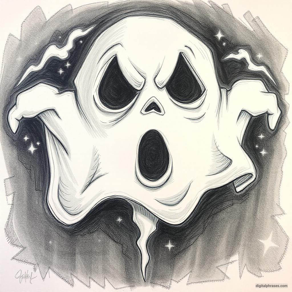 80 Drawing Ideas of Ghosts