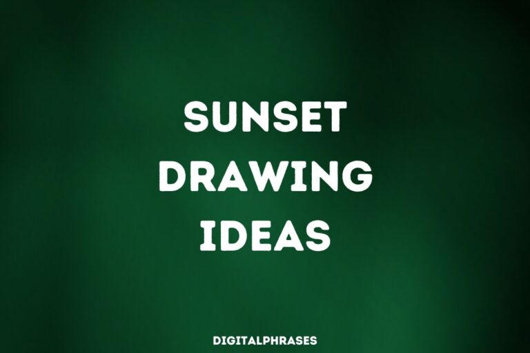 sunset drawing ideas