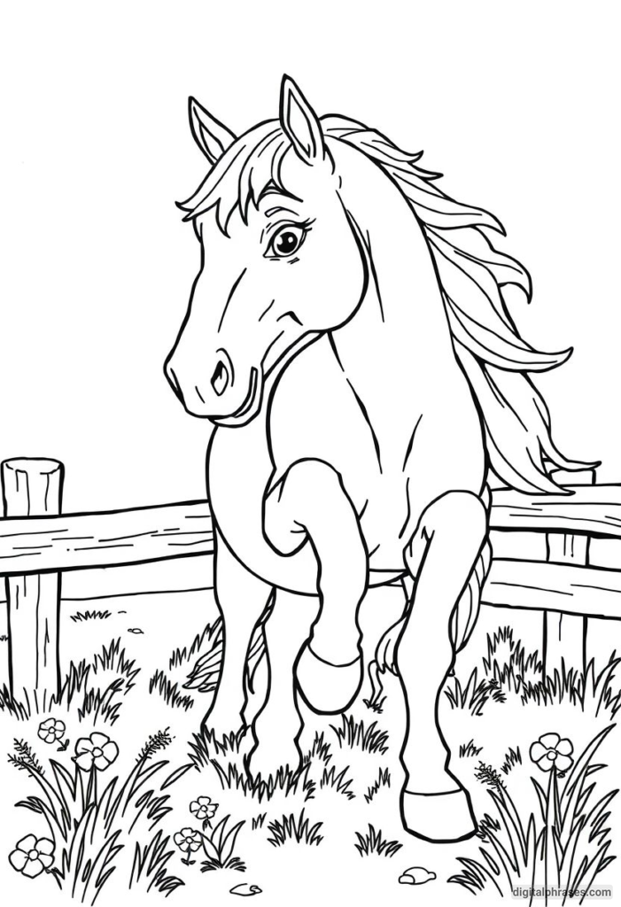 60 Horse Coloring Pages For Kids, Adults and Toddlers (Free PDF Printables)