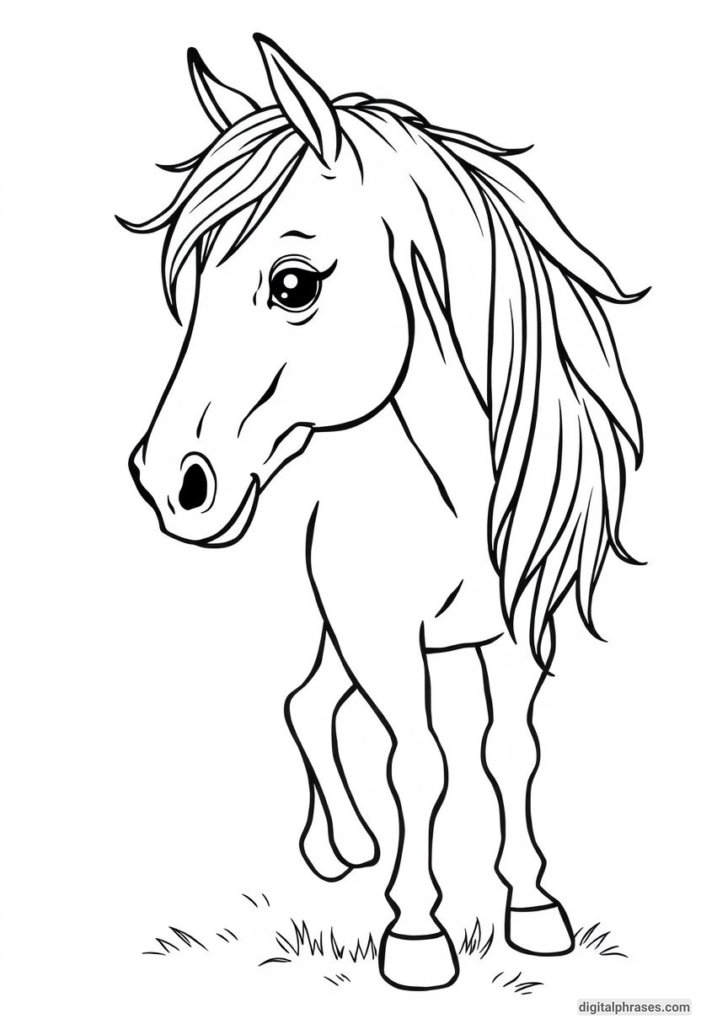 60 Horse Coloring Pages For Kids, Adults and Toddlers (Free PDF Printables)