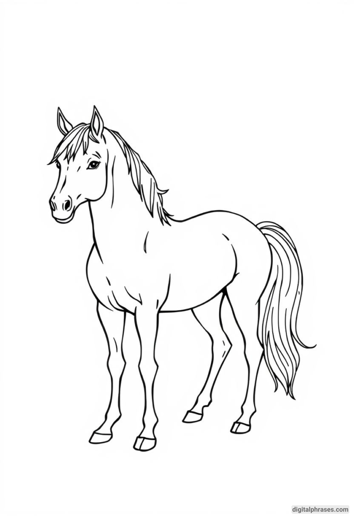 60 Horse Coloring Pages For Kids, Adults and Toddlers (Free PDF Printables)