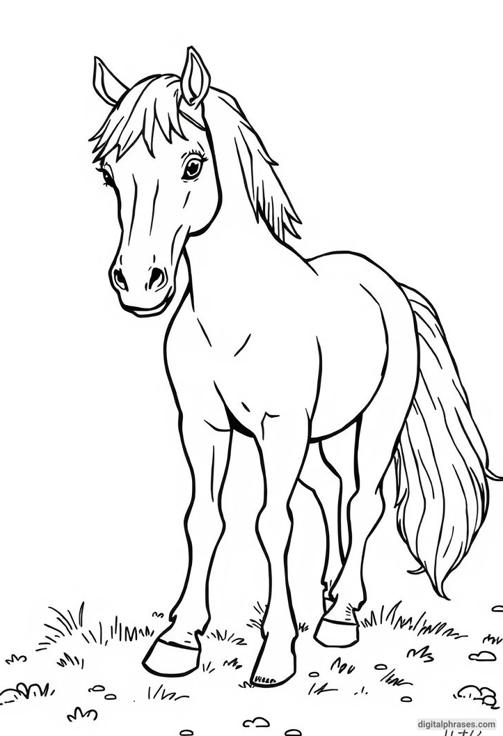 60 Horse Coloring Pages For Kids, Adults and Toddlers (Free PDF Printables)