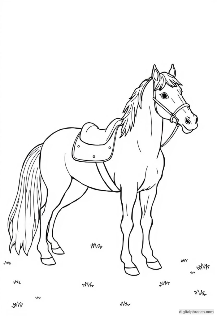 60 Horse Coloring Pages For Kids, Adults and Toddlers (Free PDF Printables)