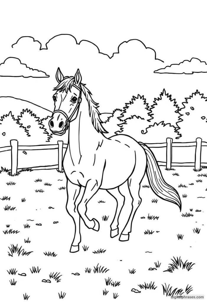 60 Horse Coloring Pages For Kids, Adults and Toddlers (Free PDF Printables)