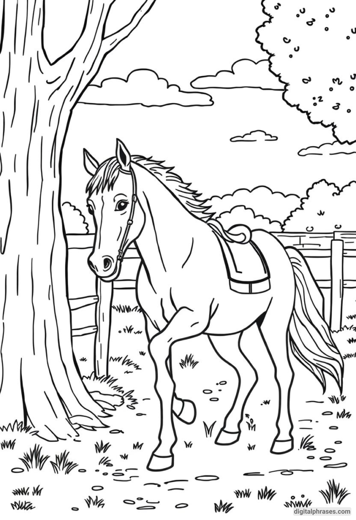 60 Horse Coloring Pages For Kids, Adults and Toddlers (Free PDF Printables)