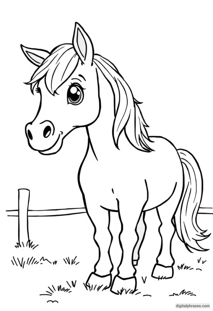 60 Horse Coloring Pages For Kids, Adults and Toddlers (Free PDF Printables)