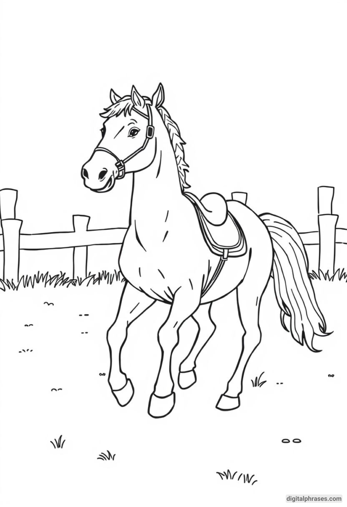 60 Horse Coloring Pages For Kids, Adults and Toddlers (Free PDF Printables)