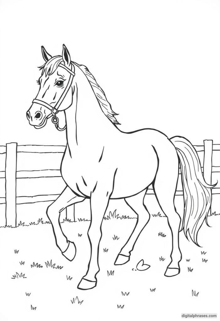 60 Horse Coloring Pages For Kids, Adults and Toddlers (Free PDF Printables)