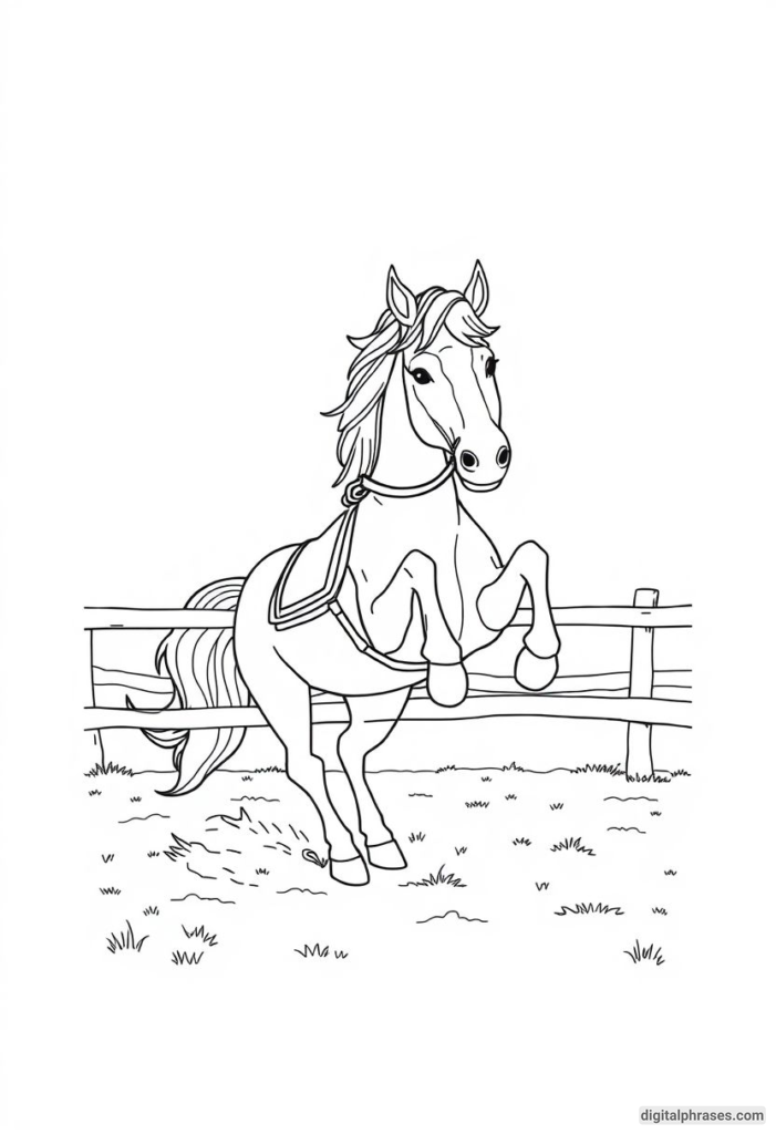 60 Horse Coloring Pages For Kids, Adults and Toddlers (Free PDF Printables)