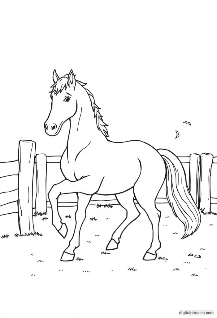 60 Horse Coloring Pages For Kids, Adults and Toddlers (Free PDF Printables)