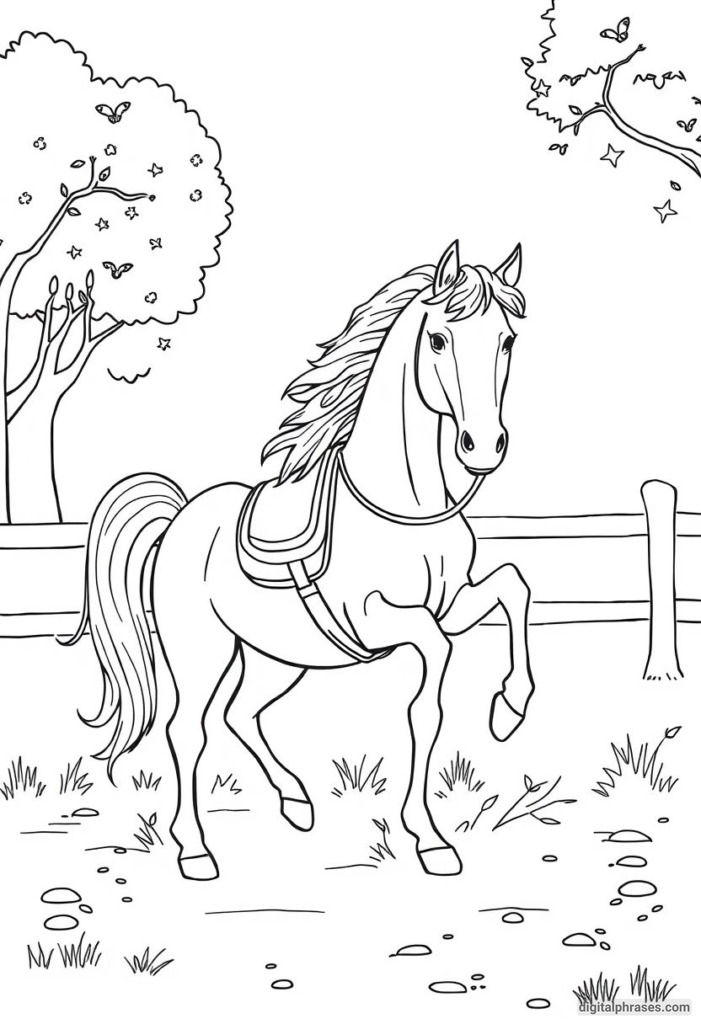 60 Horse Coloring Pages For Kids, Adults and Toddlers (Free PDF Printables)