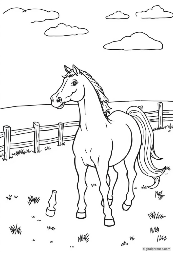 60 Horse Coloring Pages For Kids, Adults and Toddlers (Free PDF Printables)