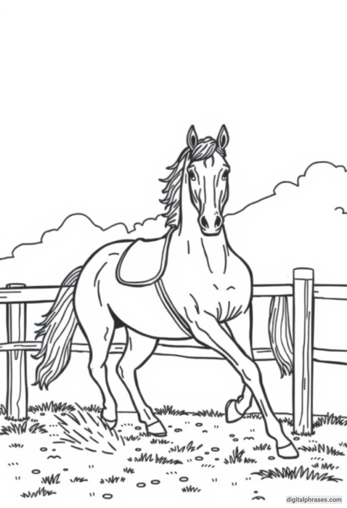 60 Horse Coloring Pages For Kids, Adults and Toddlers (Free PDF Printables)