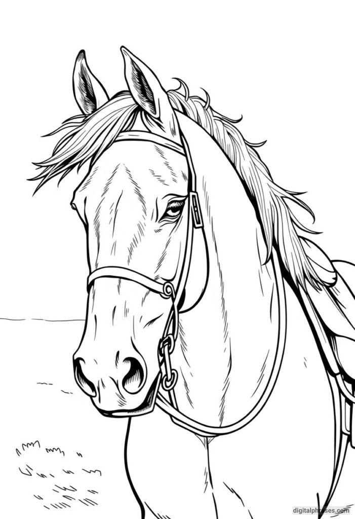 60 Horse Coloring Pages For Kids, Adults and Toddlers (Free PDF Printables)