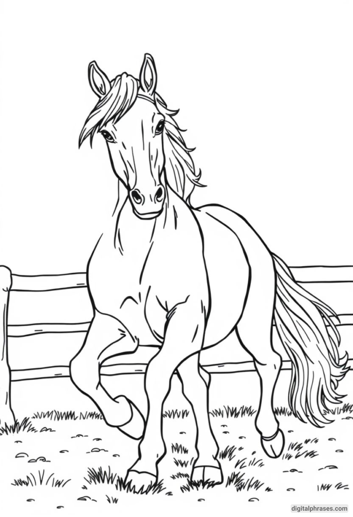 60 Horse Coloring Pages For Kids, Adults and Toddlers (Free PDF Printables)