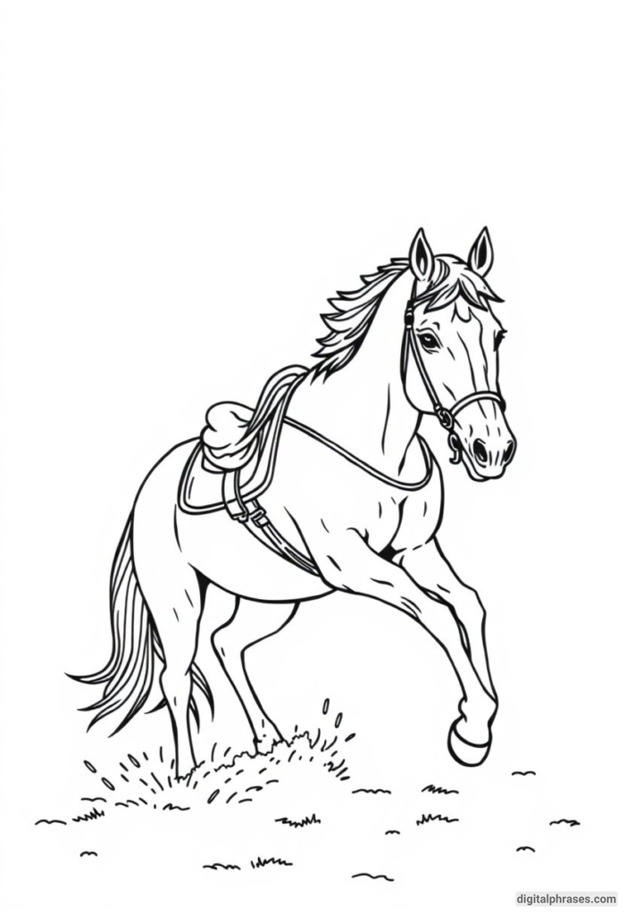 60 Horse Coloring Pages For Kids, Adults and Toddlers (Free PDF Printables)