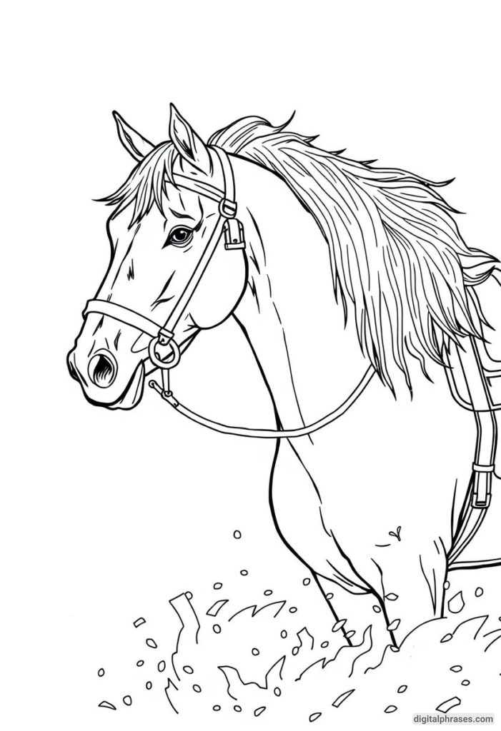 60 Horse Coloring Pages For Kids, Adults and Toddlers (Free PDF Printables)