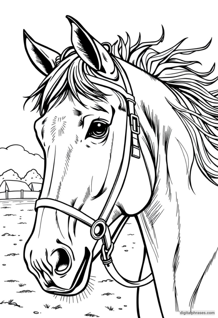 60 Horse Coloring Pages For Kids, Adults and Toddlers (Free PDF Printables)