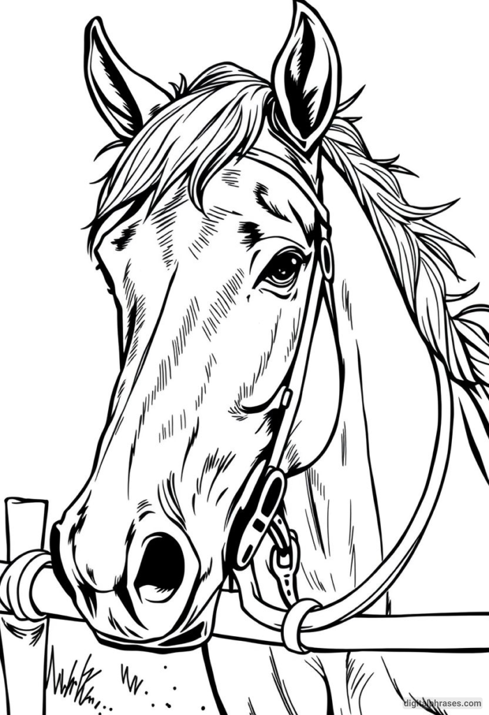 60 Horse Coloring Pages For Kids, Adults and Toddlers (Free PDF Printables)