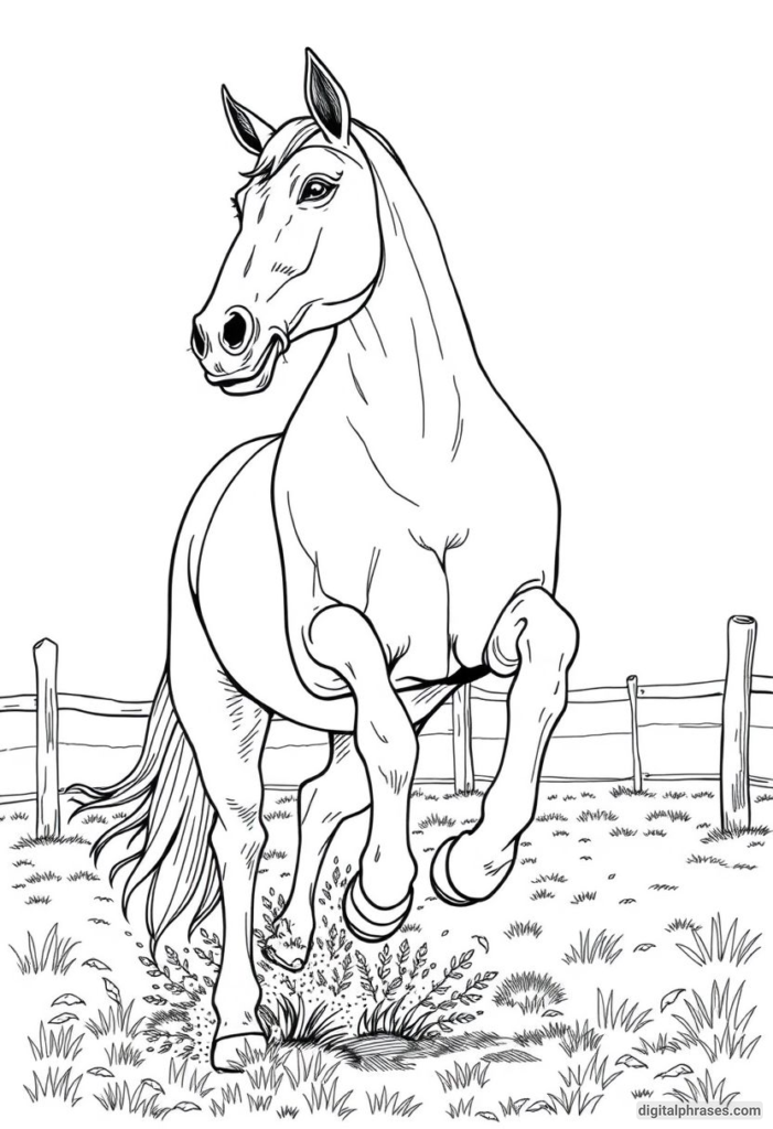 60 Horse Coloring Pages For Kids, Adults and Toddlers (Free PDF Printables)