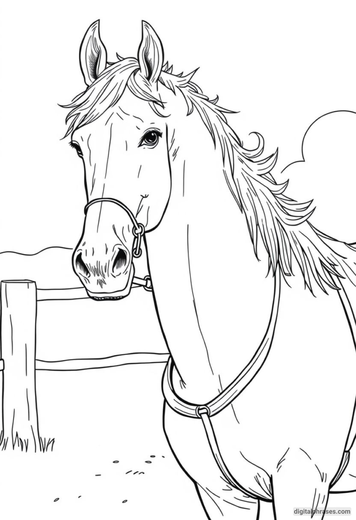 60 Horse Coloring Pages For Kids, Adults and Toddlers (Free PDF Printables)