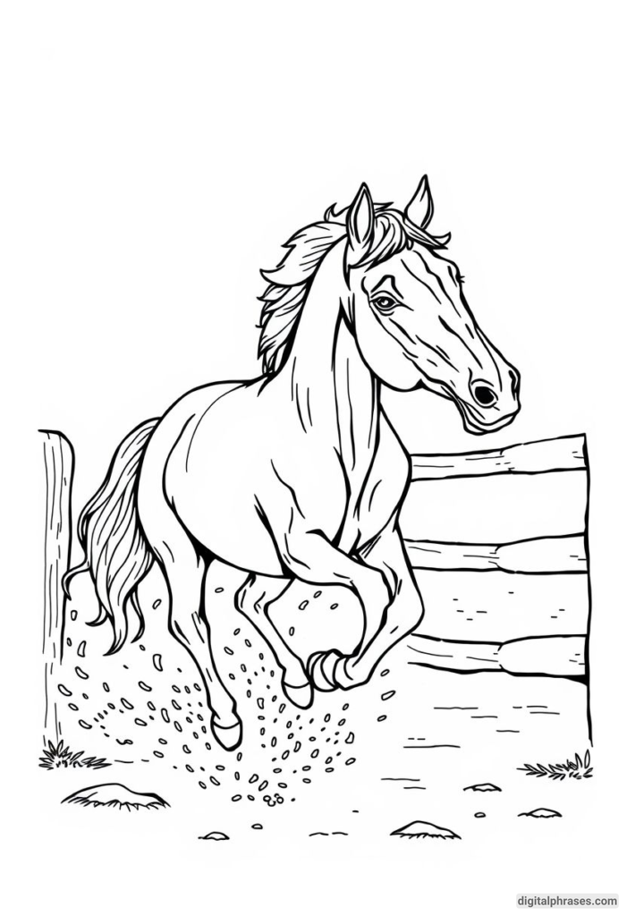 60 Horse Coloring Pages For Kids, Adults and Toddlers (Free PDF Printables)