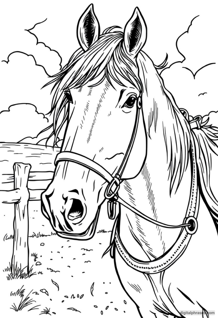 60 Horse Coloring Pages For Kids, Adults and Toddlers (Free PDF Printables)