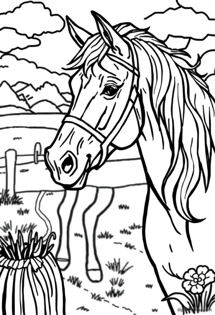 60 Horse Coloring Pages For Kids, Adults and Toddlers (Free PDF Printables)